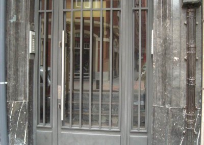 Puertas de portal de forja barroteras 